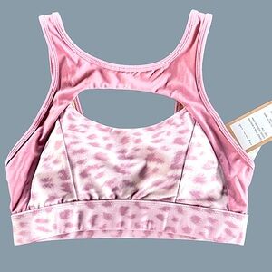 *NWT* Niyama Sol peek-a-boo leopard sports bra